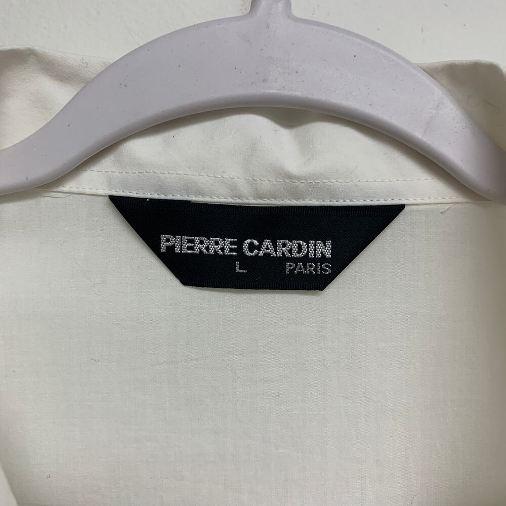 Vintage Pierre Cardin Size L White Zip Up Snap Button Light Jacket - Picture 4 of 8